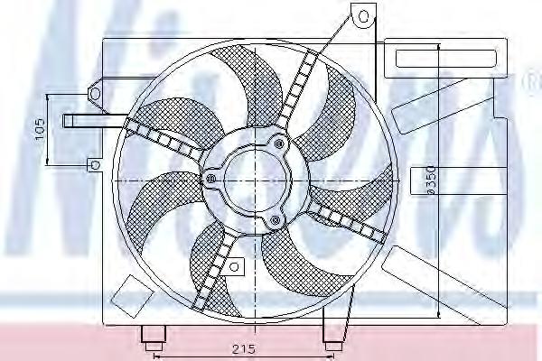 Вентилятор радіатора (ви-во NISSENS) - фото 