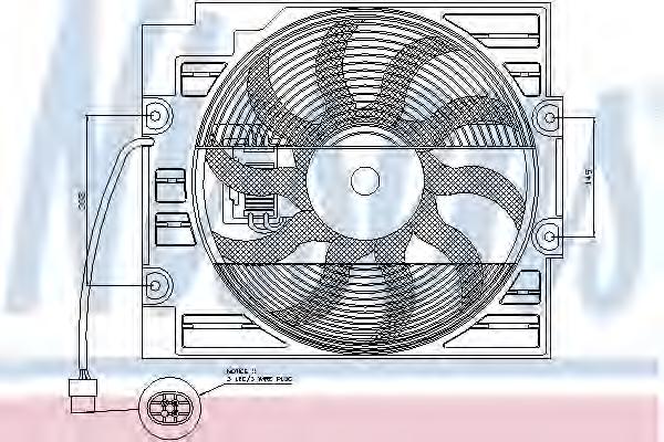 Вентилятор радиатора BMW (БМВ) (Nissens) - фото 