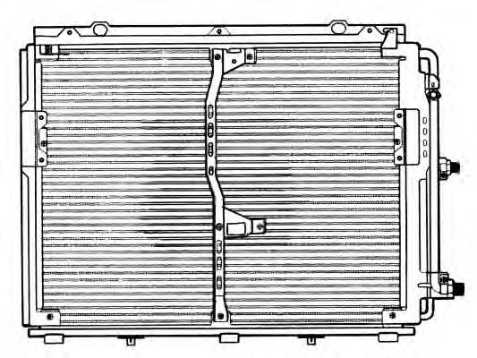 Конденсатор кондиционера MERCEDES 280 (W140) 92- (NRF) - фото 