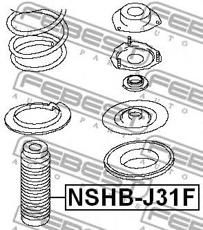 Пыльник амортизатора переднего (Febest) NSHB-J31F - фото 1