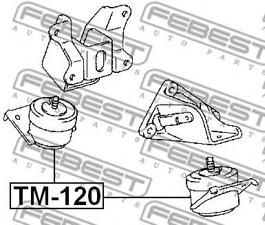 ПОДУШКА ДВИГАТЕЛЯ ПЕРЕДНЯЯ TOYOTA (FEBEST) Febest TM-120 - фото 1