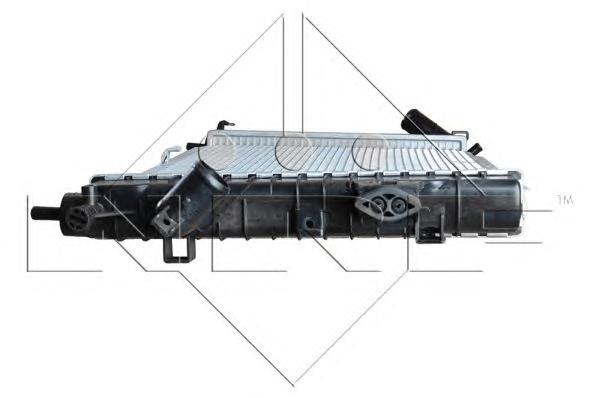 Радиатор охлаждения двигателя OPEL Astra 04- (NRF) - фото 