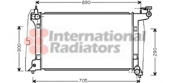 Радиатор охлаждения TOYOTA AVENSIS (T25) (03-)/COROLLA (01-) (Van Wezel) - фото 
