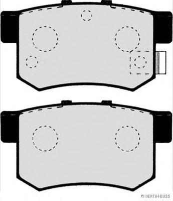 Колодки тормозные дисковые задние HONDA ACCORD (Jakoparts) - фото 