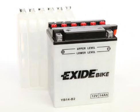 Акумулятор 14Ah-12v Exide (EB14-B2) (134х89х166) L, EN145 EXIDE EB14-B2 - фото 