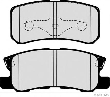 Колодки тормозные дисковые задние MITSUBISHI (Jakoparts) - фото 