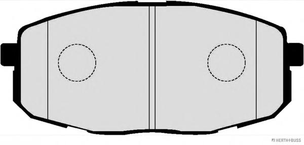 Колодки гальмівні дискові передні HYUNDAI, KIA (вир-во Jakoparts) HERTH+BUSS JAKOPARTS J3600330 - фото 