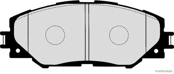 Колодки гальмівні дискові передні LEXUS, TOYOTA (вир-во Jakoparts) - фото 0