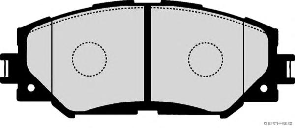 Колодки гальмівні дискові передні LEXUS, TOYOTA (вир-во Jakoparts) HERTH+BUSS JAKOPARTS J3602125 - фото 1