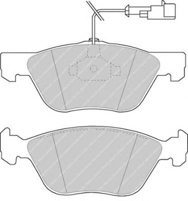 Колодки гальмівні передні (вир-во FERODO) FDB1052 - фото 1