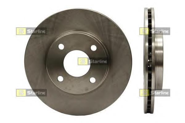 Диск тормозной передний (вентилируемый) (в упаковке два диска, цена указана за один) (Starline) PB2456 - фото 1