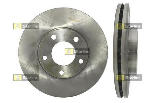Диск тормозной передний (вентилируемый) (в упаковке два диска, цена указана за один) (Starline) PB2877 - фото 