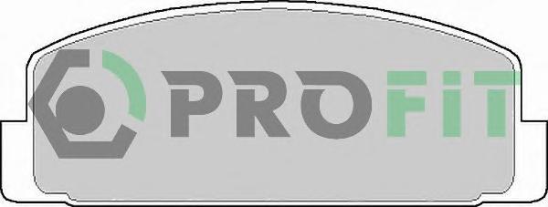 Колодки тормозные дисковые (PROFIT ) Profit 5000-0372 - фото 