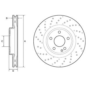 Гальмівний диск (ви-во DELPHI) BG4658C - фото 