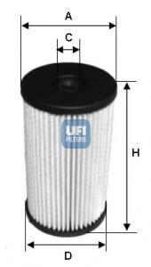 Паливний фільтр UFI Filters 26.007.00 - фото 