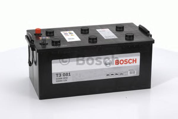 Аккумулятор  220Ah-12v BOSCH (T3081) (518x276x242),L,EN1150 РАСПРОДАЖА - фото 