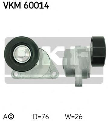 Натяжний ролик, поліклиновий ремінь (Ви-во SKF) VKM 60014 - фото 