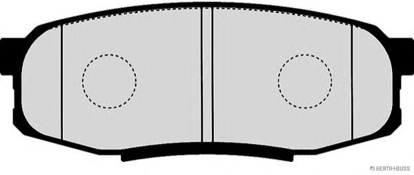 Колодки гальмівні дискові задні TOYOTA LAND CRUISER 200 08- (вир-во Jakoparts) - фото 