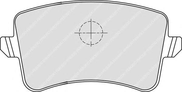 Гальмівні колодки, дискові (вир-во FERODO) FDB4050 - фото 2