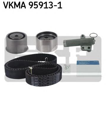 Комплект ГРМ (ремінь + ролик) (вир-во SKF) VKMA 95913-1 - фото 1