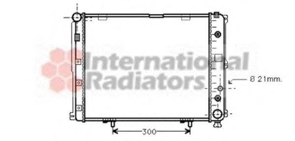 Радиатор охлаждения MERCEDES E-CLASS W 124 (84-) E 220 (Van Wezel) - фото 