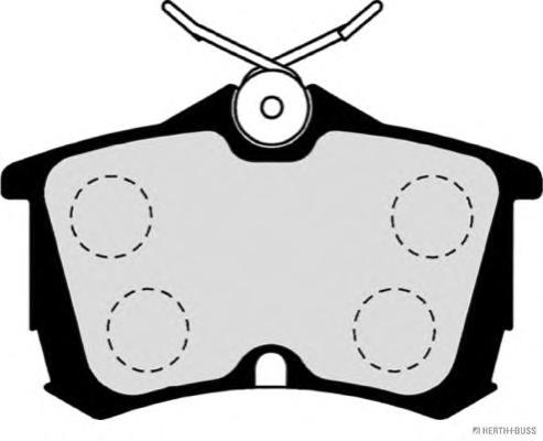 Колодки гальмівні дискові задні HONDA (вир-во Jakoparts) HERTH+BUSS JAKOPARTS J3614015 - фото 1