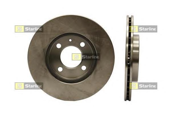 Диск тормозной передний (вентилируемый) (в упаковке два диска, цена указана за один) (Starline) PB2050 - фото 