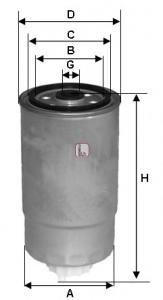 Фільтр палива (SOFIMA) S1H2ONR - фото 