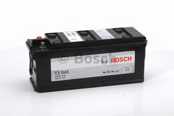 Акумулятор  135Ah-12v BOSCH (T3045) (514x175x210),L,EN1000 РОЗПРОДАЖ 0092T30450 - фото 