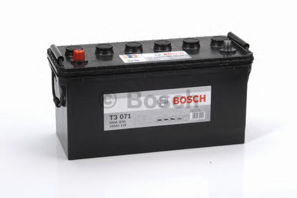 Аккумулятор  100Ah-12v BOSCH (T3071) (413x175x220),L,EN600 !КАТ. -10% - фото 