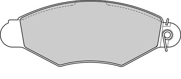 Колодки гальмівні дискові (FERODO) - фото 