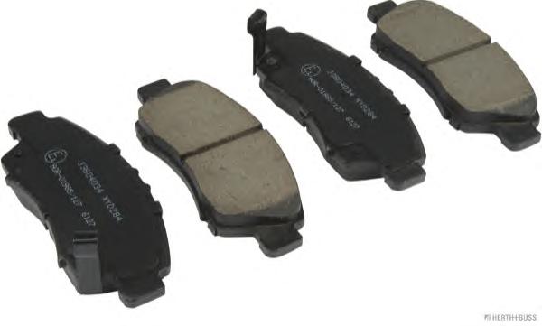 Колодки тормозные дисковые передние HONDA CIVIC, JAZZ, LOGO 02- (Jakoparts) HERTH+BUSS JAKOPARTS J3604034 - фото 