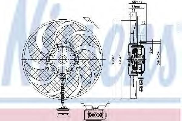 Вентилятор радіатора (вир-во NISSENS) - фото 