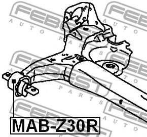 Сайлентблок (FEBEST) Febest MAB-Z30R - фото 1
