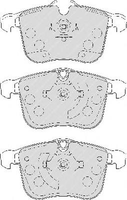 Гальмівні колодки, дискові (вир-во FERODO) FDB1833 - фото 1
