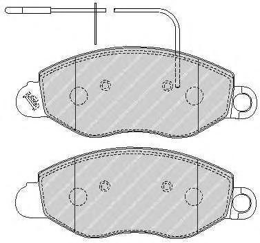 Комплект тормозных колодок, дисковый тормоз - фото 0