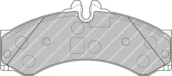 Гальмівні колодки, дискові (вир-во FERODO) FVR1879 - фото 