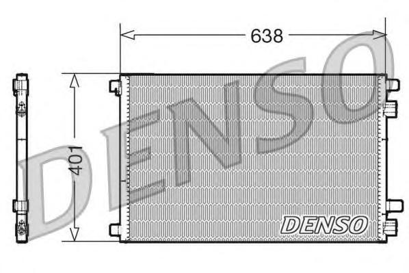 Радіатор кондиціонера (ви-во DENSO) DCN23012 - фото 