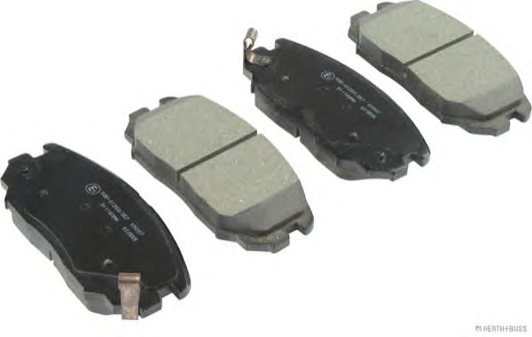 Колодки тормозные дисковые передние HYUNDAI, KIA (Jakoparts) HERTH+BUSS JAKOPARTS J3600544 - фото 