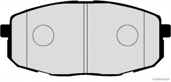 Колодки гальмівні дискові передні HYUNDAI, KIA (вир-во Jakoparts) HERTH+BUSS JAKOPARTS J3600330 - фото 1