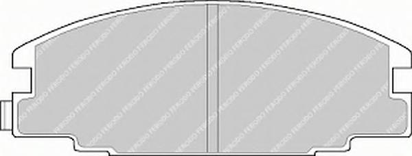 Гальмівні колодки, дискові (вир-во FERODO) FDB678 - фото 1