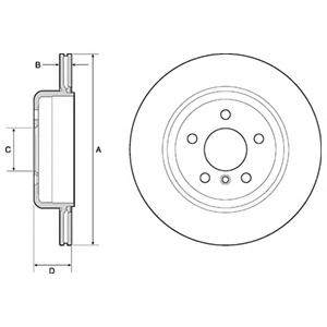 Гальмівний диск (DELPHI) BG4664C - фото 