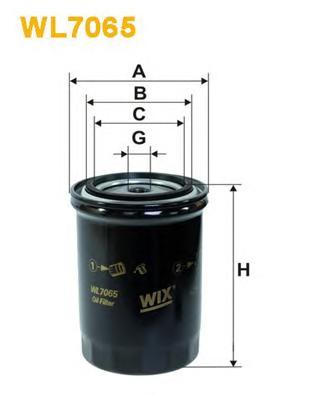 Фільтр масляний (WIX FILTERS) WL7065 - фото 