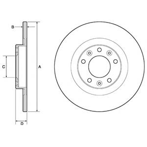 Гальмівний диск (вир-во DELPHI) BG4662C - фото 