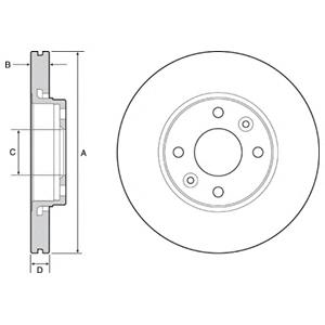 Гальмівний диск (вир-во DELPHI) BG4459C - фото 