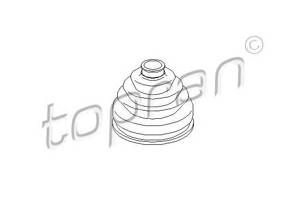 Комплект пильовиків гумових (ви-во TOPRAN) 104 059 - фото 