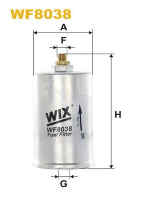 Фільтр палива (WIX FILTERS) WF8038 - фото 