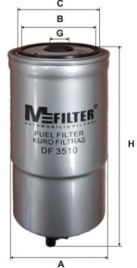Фильтр топливный (MFILTER) DF3510 - фото 