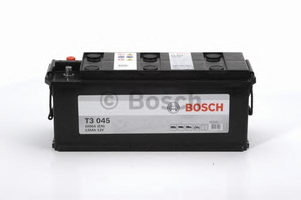 Акумулятор  135Ah-12v BOSCH (T3045) (514x175x210),L,EN1000 РОЗПРОДАЖ 0092T30450 - фото 1