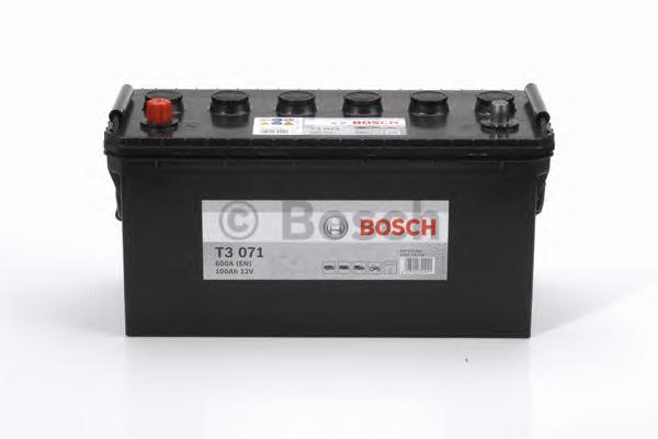 Акумулятор  100Ah-12v BOSCH (T3071) (413x175x220),L,EN600 !КАТ. -10% 0092T30710 - фото 1